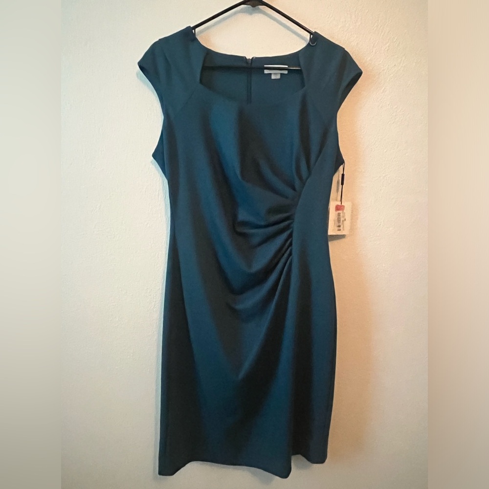 Calvin Klein dress. Teal color. Size 12.